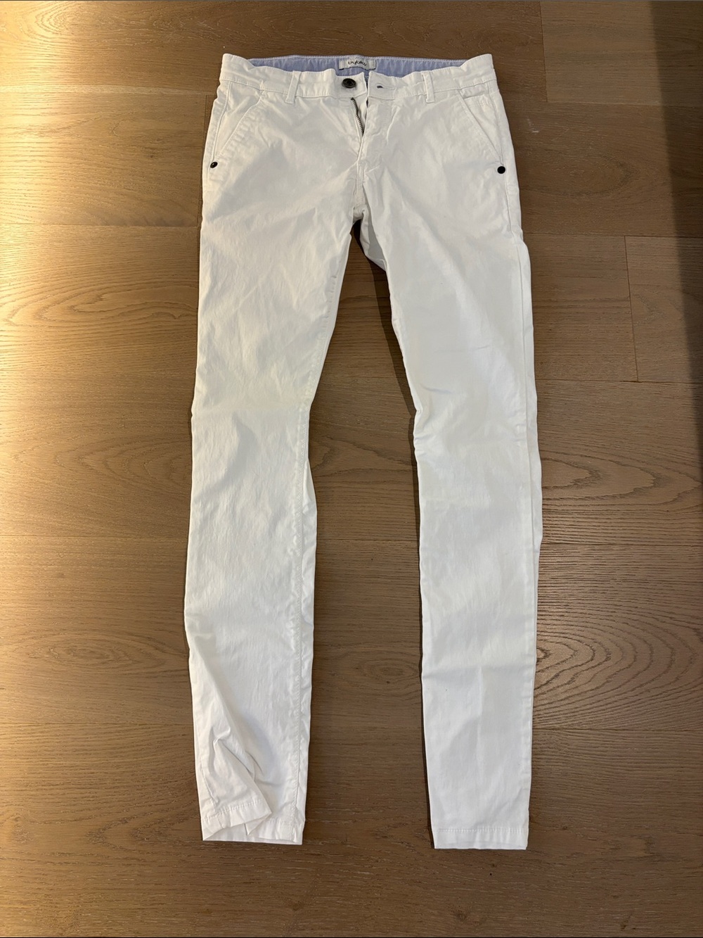 Byblos White Girls Slim Chino Dress Pants